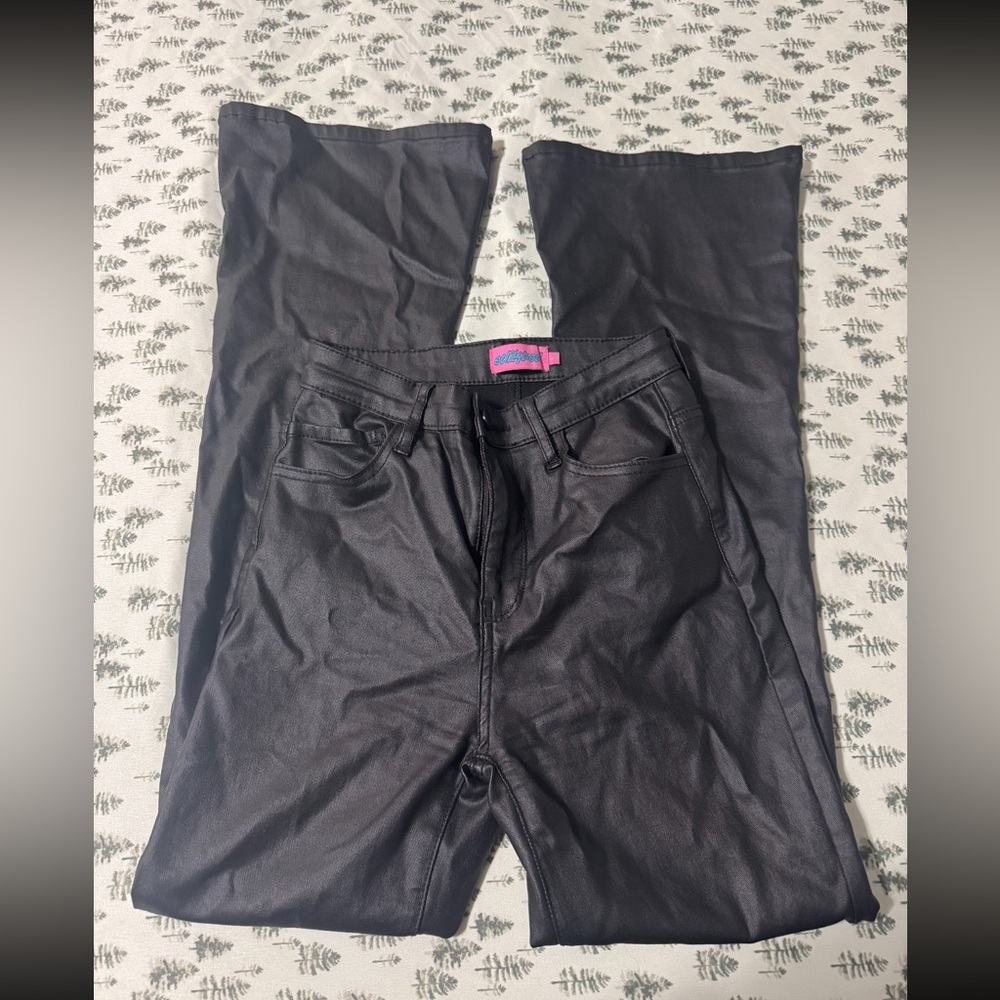 Edikted Black Straight Leg Pants